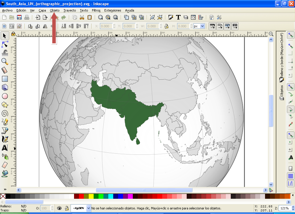 Inkscape running natively on macOS with toolbox and docked dialogs