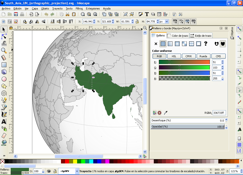 Inkscape toolbox and tool controls on Windows